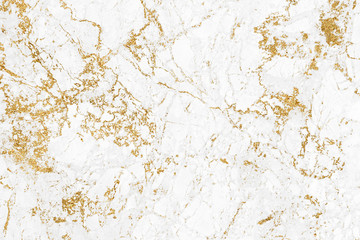 White gold marble texture pattern background with high resolution design for cover book or brochure, poster, wallpaper background or realistic business