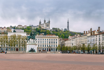 Poster - Place Bellecour, Lyon, France