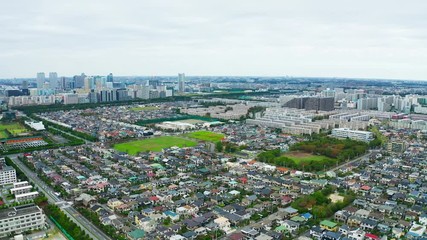 Canvas Print - 住宅地　空撮