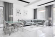 © Dariusz Jarzabek - Charming gray living room