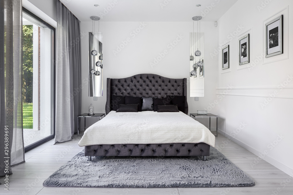 Obraz na płótnie Glamour style bedroom w salonie