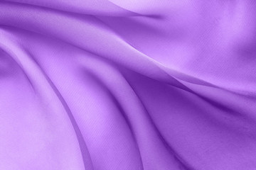 Wall Mural - lilac fabric with large folds,  abstract background with diagonal waves