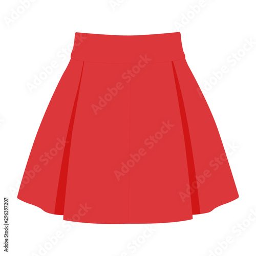 Fotomural skirt vector pink realistic vector illustration isolated