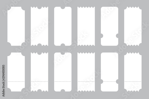 Cuadros en Lienzo Set of tickets template of different forms
