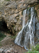 View Of Gegsky Waterfall. Caucasus, Abkhazia