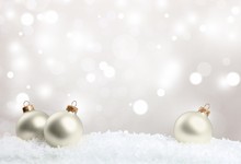 Christmas Decorations Isolated  On White Background