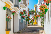 The Beautiful Estepona, Little And Flowery Town In The Province Of Malaga, Spain.
