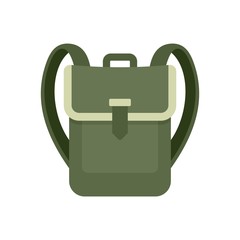 Sticker - Backpack icon. Flat illustration of backpack vector icon for web design