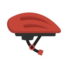 Sticker - Bike helmet icon. Flat illustration of bike helmet vector icon for web design