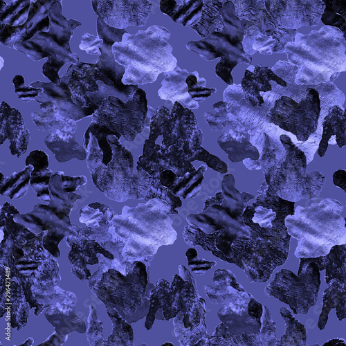 Seamless pattern with cow spots. Abstract fashion texture.