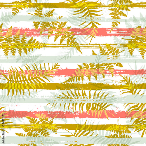 Elegant new zealand fern frond and bracken grass