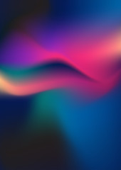 Abstract colorful liquid waves futuristic background. Vector smooth design