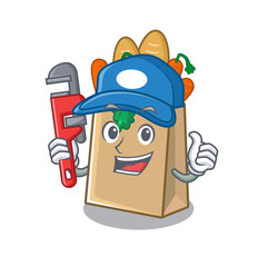 Sticker - Plumber grocery bag stored in cartoon drawer