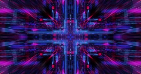 Canvas Print - abstract hologram 3d big data digital city with futuristic matrix. digital buildings with a binary c