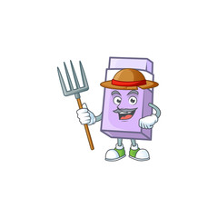 Wall Mural - Farmer purple eraser for the school equipment.