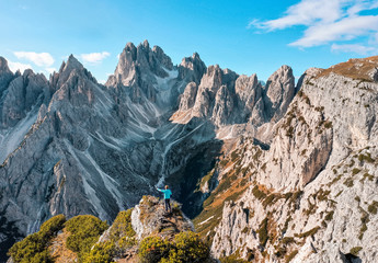 Canvas Print - auf dem Gipfel angekommen