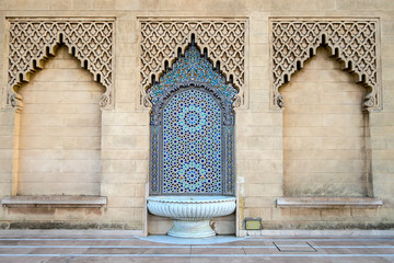 panoramic view of royal palace rabat city capital morocco, photo as background