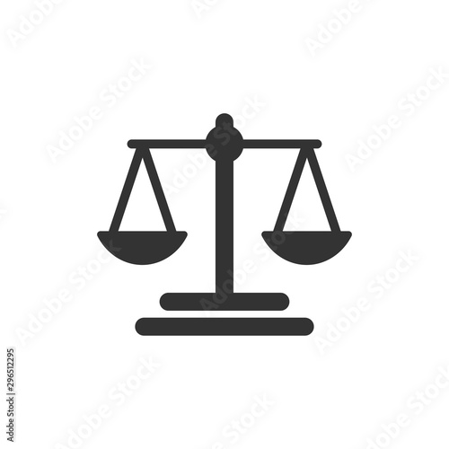 Fotografía Scales icon vector Balance symbol illustration EPS 10