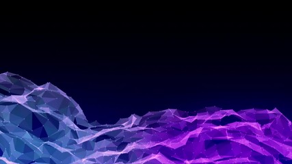 Wall Mural - Wave surface gateway of space tunnel portal for future with grid wireframe wall dot line and circle swirl with door for digital space galaxy science technology abstract concept with flickering light