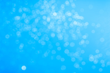 Blue bokeh for background, Blurred bright light.