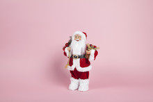 Santa Claus Pink Background