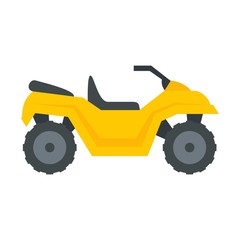 Sticker - Atv quad bike icon. Flat illustration of atv quad bike vector icon for web design