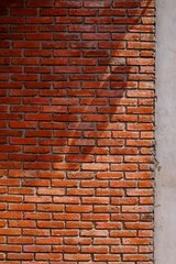 Sticker - aged street brick wall with shadow