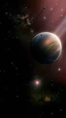 deep space imaginary background