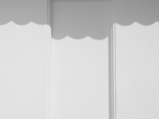 Poster - shadow of curtain on white wall