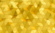 © tiero - geometric pattern with triangular shapes in gold-colored metal.