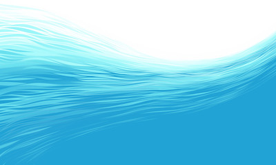 Wall Mural - abstract vector aqua blue sea waves background
