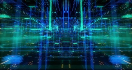 Wall Mural - connecting people on the internet, growing global network, social network and data connections. flyi