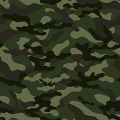  camouflage military green military seamless pattern. Vector