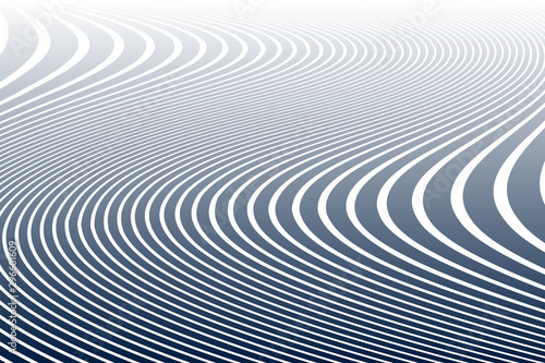 Wavy lines pattern and texture. Abstract design.