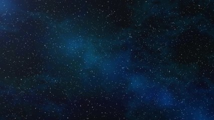 Wall Mural - beautiful serene starscape in space. seamlessly loopable animation.