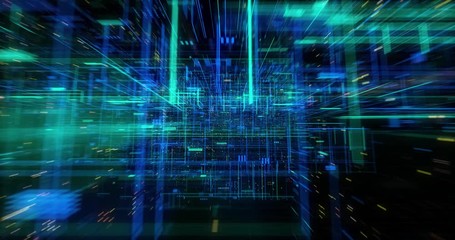 connecting people on the internet, growing global network, social network and data connections. flyi