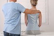© dream@do - Scoliosis, Posture Correction. Chiropractic treatment, Back pain relief. Physiotherapy / Kinesiology for female patient