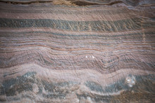 Earth Cross Section With Historical Rock Layers