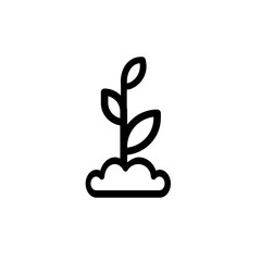 Wall Mural - Sprout vector logo design template