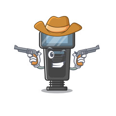 Sticker - Cowboy camera flash in the cartoon shape