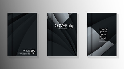 Wall Mural - Cover book with a geometric design background. Valid for annuals, placards, leaflets, poster designs, etc. Eps10 vector template