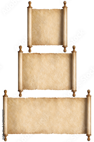 parchment scrolls or old pa...