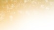 © NARANAT STUDIO - White Snow flake on Gold Background in Christmas holiday