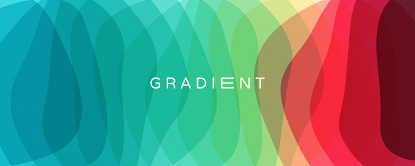 Abstract wavy background with dynamic effect