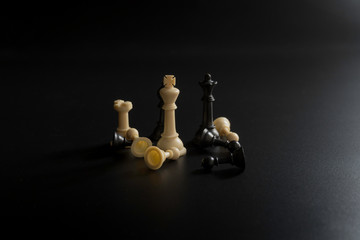 Chess business concept, leader & success