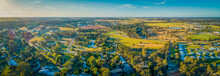Aerial Panorama Of Moama In New South Wales, Australia