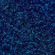 Triangle pattern halftone triangle pattern. Blue gradient background halftone dots. Blue texture.