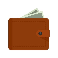 Poster - Personal wallet icon. Flat illustration of personal wallet vector icon for web design