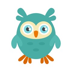Wall Mural - comic owl icon. flat illustration of comic owl vector icon for web design