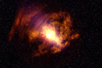 Wall Mural - nebula in galaxy abstract background.
